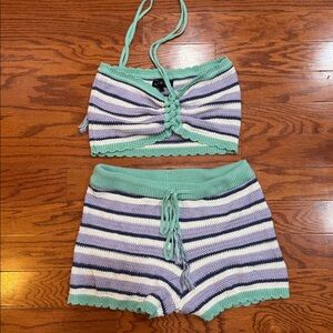 Lavender knit set‎